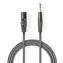 Nedis Vyvážený Audio kábel XLR 3pinový (M) - jack 6.35 mm (M) 1.50 m tmavo šedá