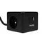 Huslog nabíjacia stanica 12W čierna / 2x zásuvka / 2x USB-C / 1x USB-A