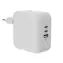 Targus HyperJuice 70W biela / nabíjačka do siete / 2x USB-C / 1x USB-A / QC 3.0 / PD 3.0