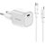YENKEE YAC G35WH SET VOLT biela / Nabíjačka / 35W / USB-C / kábel USB-C & USB-C / PD 3.0