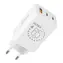 Obal:Me GaN Cestovná Nabíjačka USB-A + 2xUSB-C 65W White