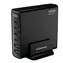 Cubenest S6D0 GaN 240W čierna / 4× USB-C / 2× USB-A / 5A / GaN / Power Delivery 3.1