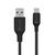 Tactical Stitch Thread Cable USB-A/USB-C 2m Black