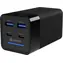 eSTUFF 120W 4- Port PD GaN Multi Charger čierna / Nabíjačka / 2x USB-C / 2x USB-A