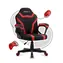 Huzaro Ranger 1.0 MESH červená / Detská herná stolička / nastaviteľná / nosnosť až 130 kg / látka & sieťovina