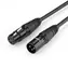 Ugreen AV130 66718 audio kábel XLR (F) - XLR (M) čierna / Predlžovací kábel pre mikrofón / zosilňovač / 3M 