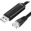Ugreen CM204 konzolový kábel USB - Ethernet RJ45 čierna / 1.5 m 