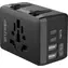 Blitzwolf BW-TA1 Cestovný adaptér 4 v 1 čierna / 2x USB-A / 2x USB-C