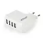 Gembird EG-U4AC-02 biela / sieťová nabíjačka / 3100mA / 15W / 4X USB