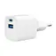 Gembird TA-UC-PDQC20-W-01 Sieťová nabíjačka biela / 1x USB-C + 1x USB-A / 20W