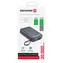 Swissten 22013945 20000mAh strieborná / Powerbanka s integrovanými káblami / 2x USB-C + Lightning