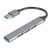 Gembird UHB-U3P1U2P3-02 / USB hub 4-portový USB 3.1 (Gen 1) / strieborná