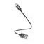 HAMA MFi USB kábel pre Apple čierna / USB-A / Lightning / 0.2 m / opletený