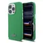 Lacoste PVC Iconic Petit Pique Metal Logo MagSafe Zadný Kryt pre iPhone 16 Pre Estragón Green
