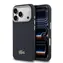 Lacoste PVC Petit Pique Semi Wrap MagSafe Kryt pre iPhone 17 Pre Navy