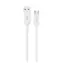 Dudao L2sT napájací kábel / USB-A / USB-C / 6A / 1,2 m / biela