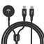 Dudao A12MaxC 2v1 nabíjačka pre Apple Watch / USB-C / 1.2 m / 60 W / čierna