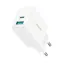 Joyroom JR-TCF21 Sieťová nabíjačka biela / 1x USB-C + 1x USB-A / 20W 