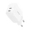 Joyroom JR-TCF12 Sieťová nabíjačka biela / 2x USB-C / 20W 