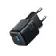 Joyroom JR-TG7 Sieťová nabíjačka čierna / 1x USB-C + 1x USB-A / 33W 