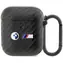BMW Kryt s dvojitým kovovým logom Carbon pre AirPods 1/2 čierna