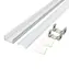 Solight WM905-1 hliníková lišta pre LED pásky 1/17x8mm / mliečny difúzor / 1m