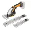WORX WG801E / Aku nožnice na kríky a trávu / 20V / 2.0Ah / Záber 200|120 mm / Doba chodu 60 min