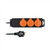 Solight predlžovací prívod IP44 3 zásuvky 3m / gumový kábel / vonkajší / 3 x 1.0mm2 / 230V-10A max. 2300W