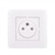 Solight zásuvka Slim PUSH - bezpečnostný posuvný stred biela
