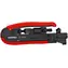 Knipex 97 40 20 SB Kompresné náradie pre koaxiálne konektory 175mm / pre konektory typu F&amp;BNC a RCA