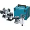 Makita RT0702CX2J / Kombinovaná frézka s príslušenstvom / 710W / Makpac