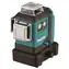 Makita SK700GD / Krížový Laser zelený / Class 2 / až 35 m (70 ms príjmačom) / 515 nM / presnosť 2 mm