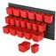 Kistenberg Závesný systém ORDERLINE (20 boxov) červená / 20 boxov / 800 x 165 x 400 mm