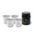 Delphin Set nerezových pohárikov RESET XL 4v1 70ml 4ks