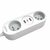 Solight 2z + USB A + C 17W 1.5m biela / 2 zásuvky / 2x USB-A (max 17W) / 1x USB-C (max 17W)