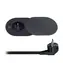 Solight PP124CB-PD20 1z + USB A + C 20W PD vstavaná zásuvka s posuvným viečkom čierna / kábel 2m