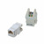 DATACOM UTP Keystone CAT5E čierna / Dual Slim / zadný zárez
