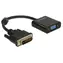DeLock adaptér DVI-D 24+1 samec > VGA samica / čierny