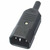PremiumCord konektor IEC 320 C14 10A čierny