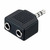 Equip 3,5mm Stereo plug Y-Adapter 1xplug, 2xjack