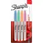 Sharpie Fine Popisovač permanentnej pastelovej farby / okrúhly hrot F / 4ks