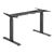 Brateck M08-23DE čierna / Výškovo nastaviteľná stolová podnož / elektricky nastaviteľná výška / 62-128cm / nosnosť 100kg