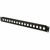 DIGITUS 19&quot; Patch panel / netienený / 16 portov / neosadený / 1U / čierna farba / RAL 9005