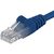PremiumCord UTP CAT5E 1m modrá / Patch kábel / RJ45-RJ45