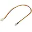 PremiumCord Predlžovací kábel k ventilátoru 3pin samec - 3pin samica, 30cm