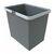 Elletipi Big 15 L Plastový kôš s rukoväťami sivá / bez veka / 28 x 22.5 x 30 cm