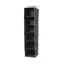 Compactor URBAN 30 x 30 x 128 cm - 6 políc - čierna / Závesný organizér na oblečenie