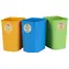 Curver ECO Friendly Sada košov na triedený odpad 3 x 25 l 