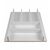Elletipi Wood Line Príborník do zásuvky 45 cm biela