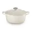 Le Creuset Signature Hrniec s pokrievkou 20 cm béžová